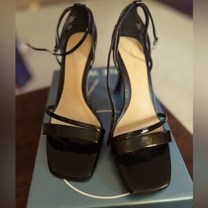Nine West Nworigami Black Patent Heels 7.5